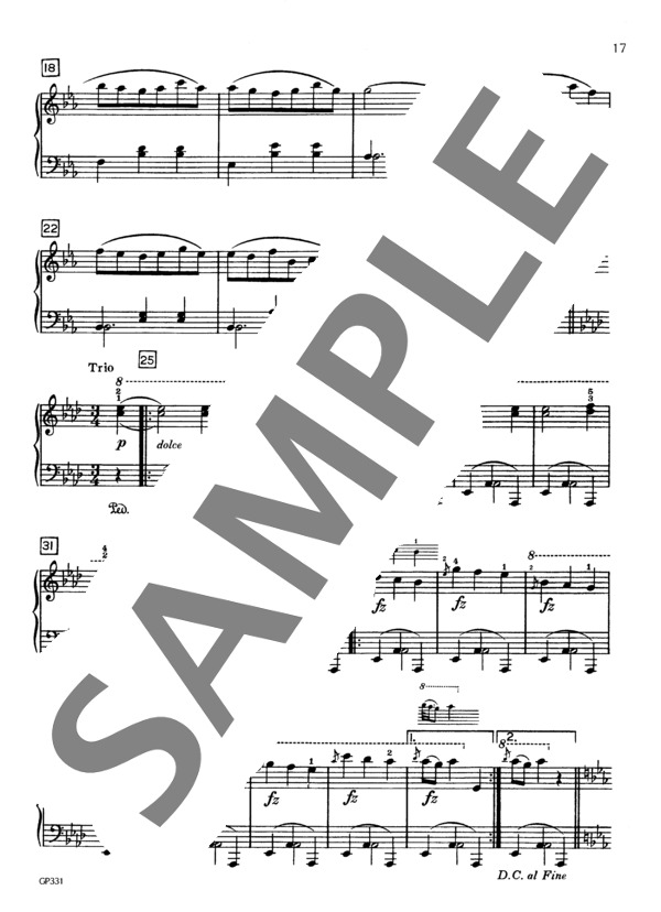 ワルツ 変ホ長調 WoO.84 (ルートヴィヒ・ヴァン・ベートーヴェン) / ピアノソロ 初〜中級 - サンプル譜面 3/3