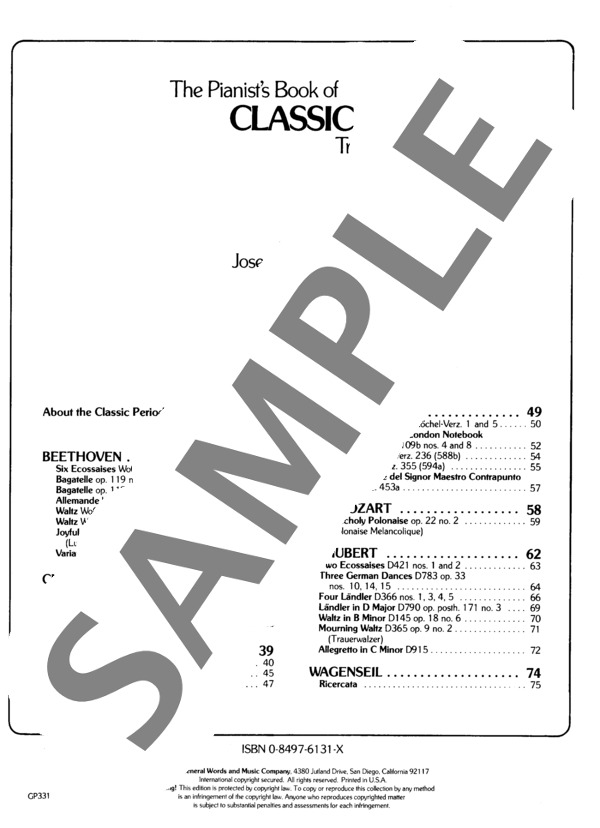 ラルゲットカンタビーレ ~ピアノとバイオリンのためのソナタ ハ長調 Op.30より~ (ムツィオ・クレメンティ) / ピアノソロ 初〜中級 - サンプル譜面 1/4