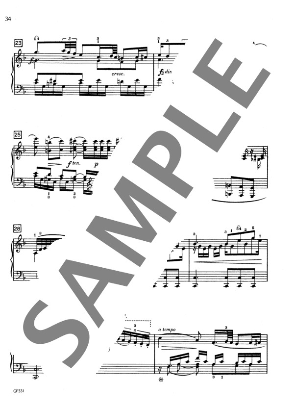 ラルゲットカンタビーレ ~ピアノとバイオリンのためのソナタ ハ長調 Op.30より~ (ムツィオ・クレメンティ) / ピアノソロ 初〜中級 - サンプル譜面 4/4