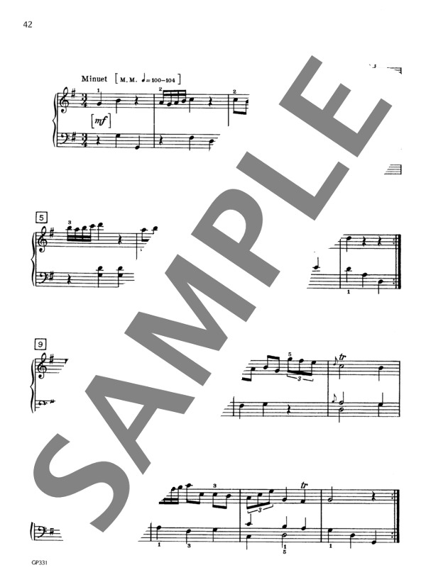 ピアノ・ソナタ 第1番 ハ長調(3楽章） (フランツ・ヨーゼフ・ハイドン) / ピアノソロ 初〜中級 - サンプル譜面 4/5