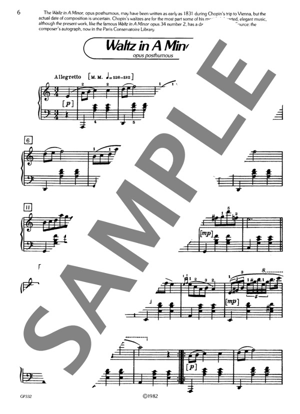 ワルツ 第19番 イ短調（遺作） (フレデリック・ショパン) / ピアノソロ 初〜中級 - サンプル譜面 2/3