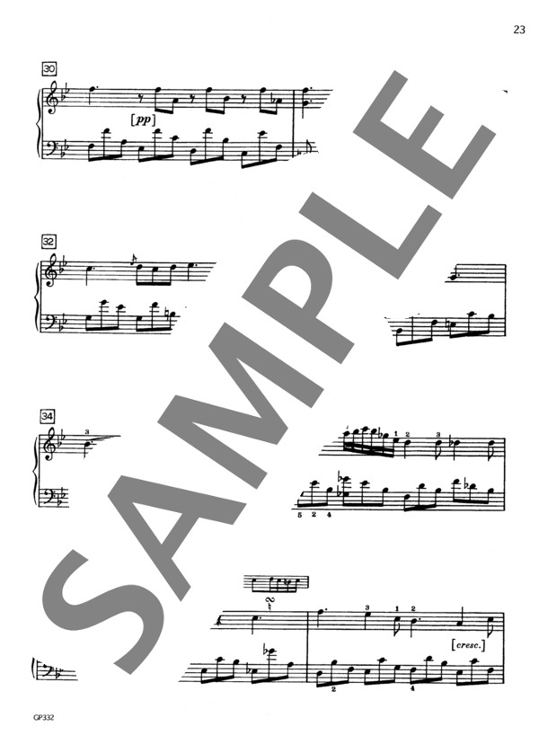 ノクターン 第5番 変ロ長調 (ジョン・フィールド) / ピアノソロ 初〜中級 - サンプル譜面 5/5