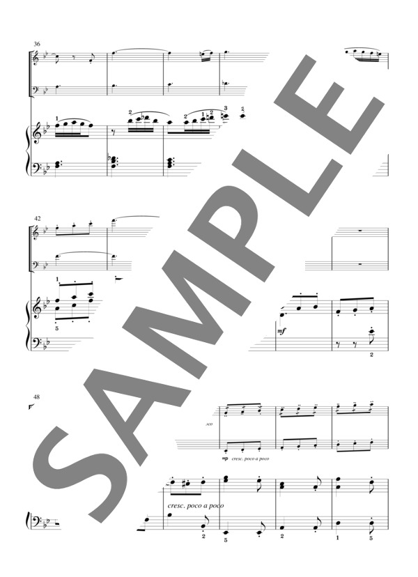江崎光世監修 轟千尋編曲 スケルツォ~ピアノ学習者のためのアンサンブルシリーズ~ (スコア） (アウグスト・エーベルハルト・ミューラー) / アンサンブルピアノ＋他楽器 初〜中級 - サンプル譜面 4/5