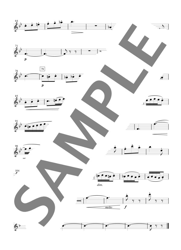 江崎光世監修 轟千尋編曲 スケルツォ~ピアノ学習者のためのアンサンブルシリーズ~ (フルートパート譜） (アウグスト・エーベルハルト・ミューラー) / アンサンブルピアノ＋他楽器 初〜中級 - サンプル譜面 3/3