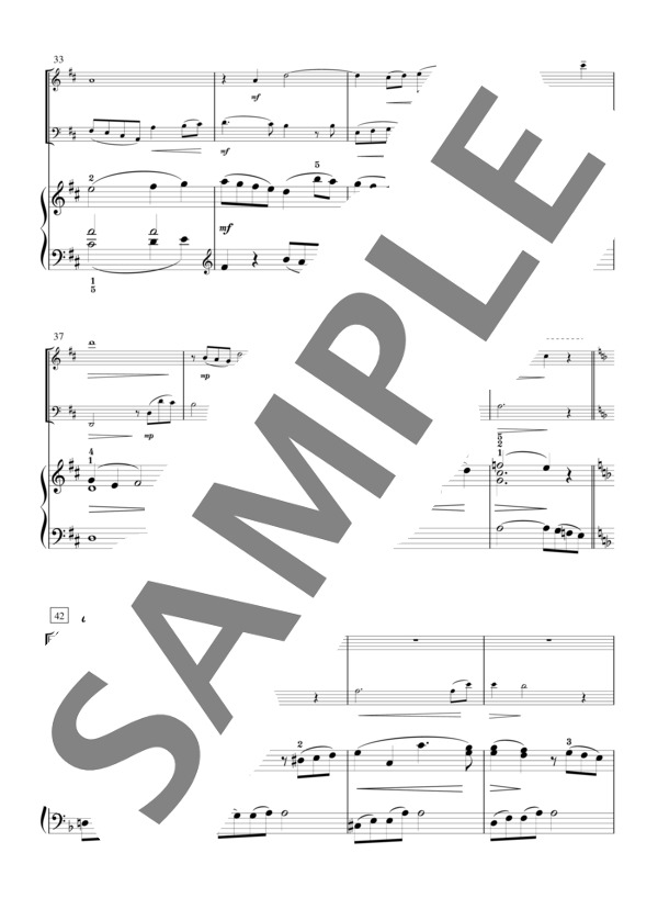 江崎光世監修 轟千尋編曲 やさしい花~ピアノ学習者のためのアンサンブルシリーズ~ (スコア） (ヨハン・フリートリッヒ・フランツ・ブルグミュラー) / アンサンブルピアノ＋他楽器 初〜中級 - サンプル譜面 5/5