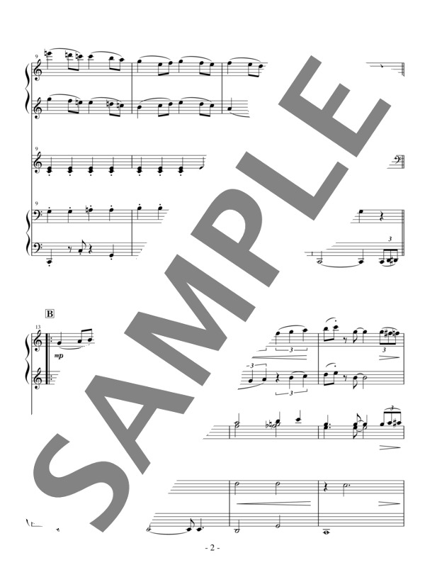 江崎光世監修 轟千尋編曲 6手連弾 ブルグミュラー25の練習曲 No.4 「小さな集会」 (ヨハン・フリートリッヒ・フランツ・ブルグミュラー) / ピアノ1台6手 初〜中級 - サンプル譜面 3/5