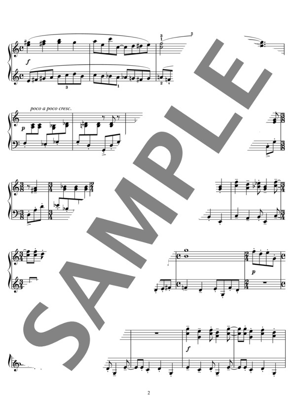 安倍美穂小品ピース「放課後のソナチネ」~発表会に長くてかっこいい曲を弾こう~ (安倍 美穂) / ピアノソロ 中級 - サンプル譜面 3/5