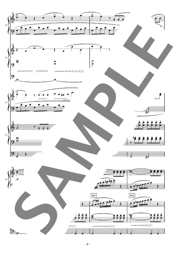 松丸弘子編曲 ソナチネ Op. 20-1 第1楽章 ~はじめて出会うコンチェルト~ (フリードリヒ・クーラウ) / アンサンブルピアノ＋他楽器 初〜中級 - サンプル譜面 5/5