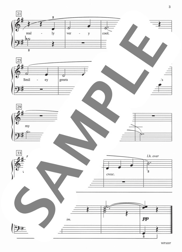 おさかなのスマイリー Smily, My Fish (ジェーン・バスティン) / ピアノソロ 初級 - サンプル譜面 3/3