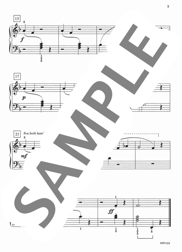 木の上のこねこ Kitten In The Tree (ジェーン・バスティン) / ピアノソロ 初〜中級 - サンプル譜面 3/3