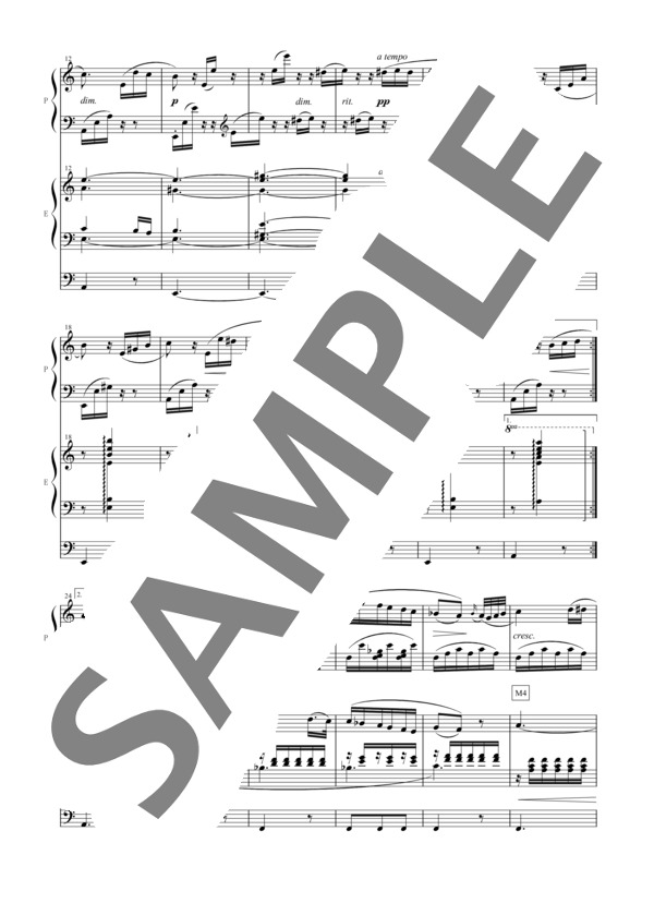 松丸弘子編曲 エリーゼのために ~はじめて出会うコンチェルト~ (ルートヴィヒ・ヴァン・ベートーヴェン) / アンサンブルピアノ＋他楽器 初〜中級 - サンプル譜面 3/5