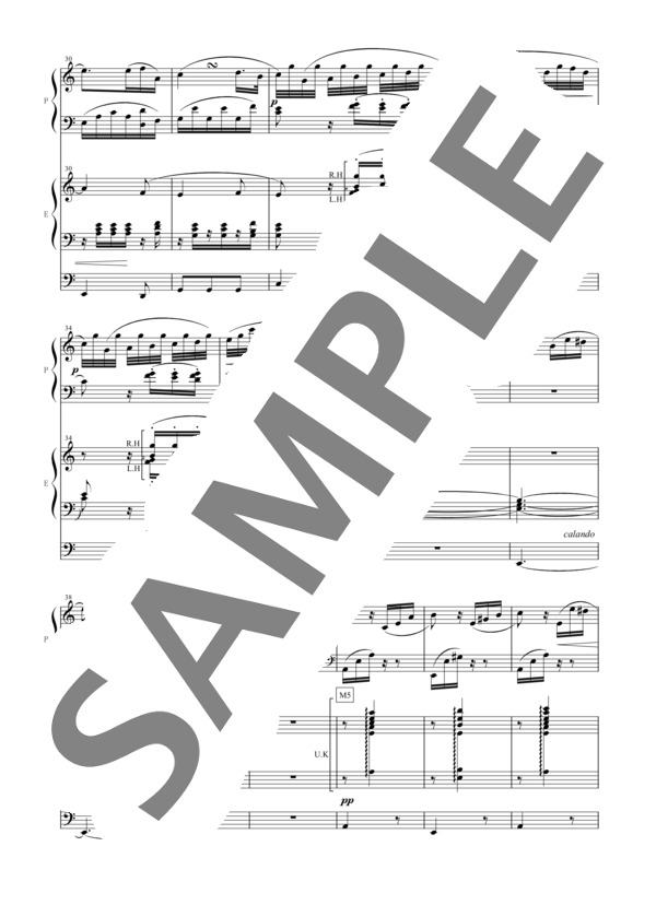 松丸弘子編曲 エリーゼのために ~はじめて出会うコンチェルト~ (ルートヴィヒ・ヴァン・ベートーヴェン) / アンサンブルピアノ＋他楽器 初〜中級 - サンプル譜面 4/5