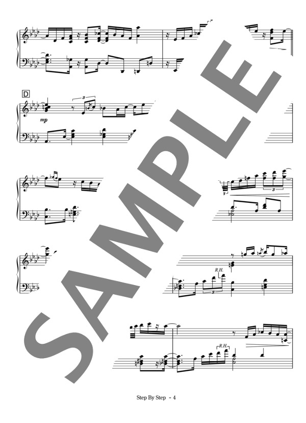 Step By Step (戸田 愛) / ピアノソロ 中級 - サンプル譜面 5/5
