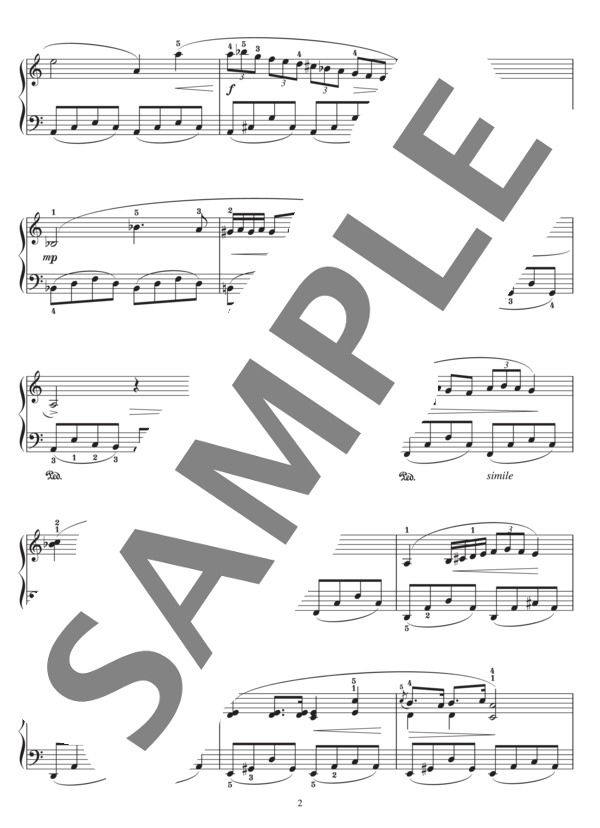 安倍美穂編曲 ノクターン遺作 ~発表会に長くてかっこいい曲を弾こうシリーズ~ (フレデリック・ショパン) / ピアノソロ 中級 - サンプル譜面 3/4