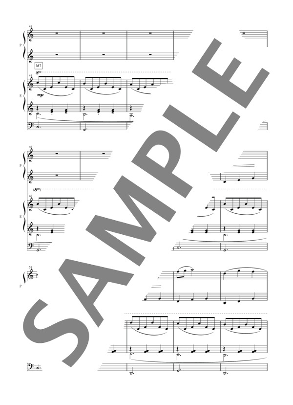 松丸弘子編曲 大好きなワルツ ~はじめて出会うコンチェルト~ (ビーデルマン) / アンサンブルピアノ＋他楽器 初〜中級 - サンプル譜面 5/5