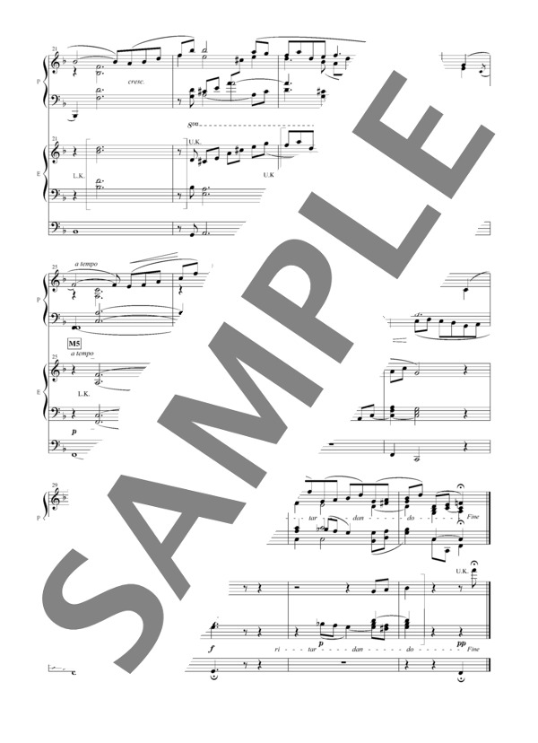 松丸弘子編曲 子供の情景 より トロイメライ ~サロンデュエットコレクション~ (ロベルト・シューマン) / アンサンブルピアノ＋他楽器 初〜中級 - サンプル譜面 3/3