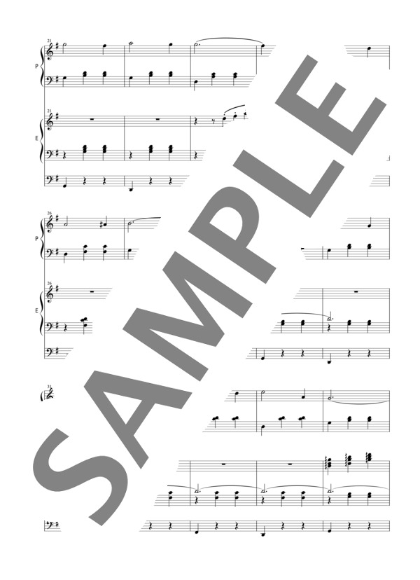 松丸弘子編曲 小さな妖精のワルツ ~はじめて出会うコンチェルト~ (ジャン・ルイ・ゴバールツ) / アンサンブルピアノ＋他楽器 初〜中級 - サンプル譜面 4/5