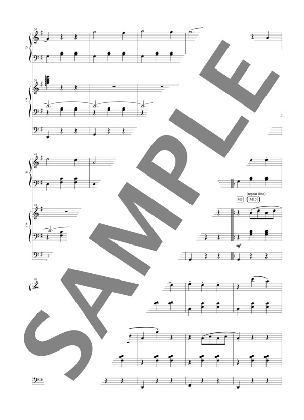 松丸弘子編曲 小さな妖精のワルツ ~はじめて出会うコンチェルト~ (ジャン・ルイ・ゴバールツ) / アンサンブルピアノ＋他楽器 初〜中級 - サンプル譜面 5/5