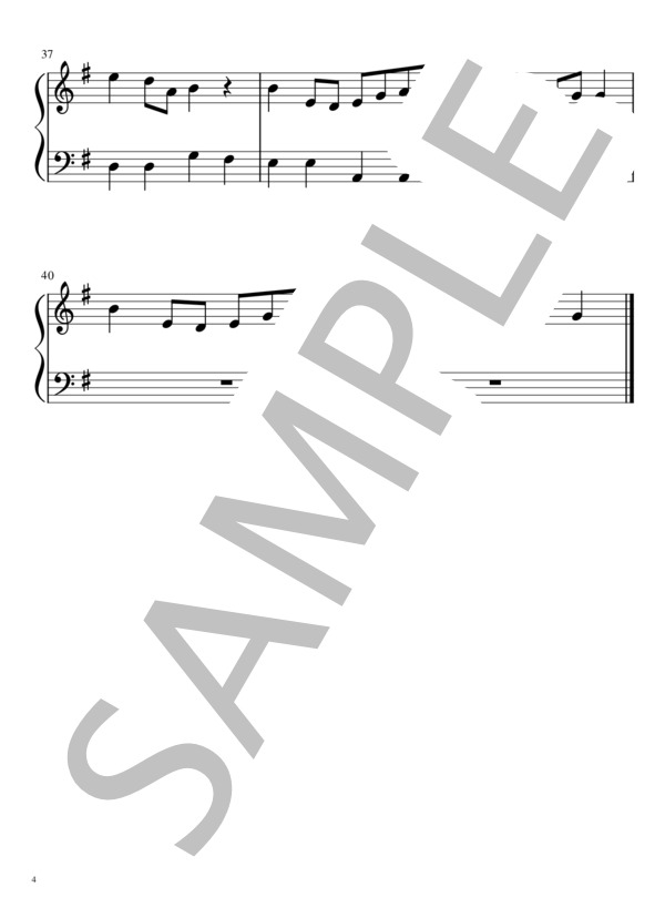 【入門〜初級】パプリカ〜foorin ver.〜 (Foorin) / ピアノソロ 入門〜初級 - サンプル譜面 4/4