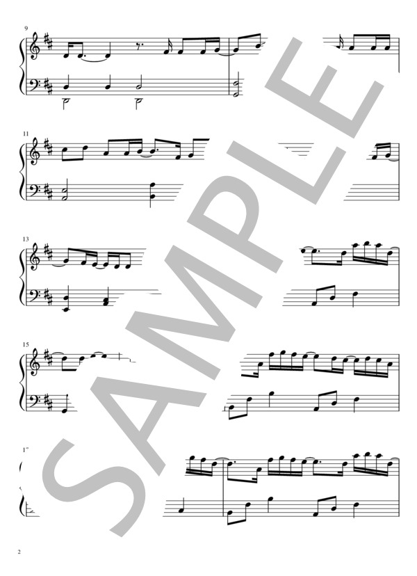 【ピアノ初級〜中級】まちがいさがし 菅田将暉 (菅田 将暉) / ピアノソロ 初〜中級 - サンプル譜面 2/3