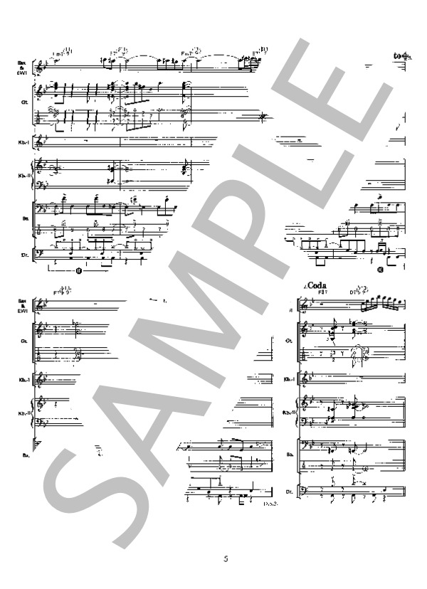 楽譜】脚線美の誘惑 / T-SQUARE (バンドスコア / その他) - Piascore