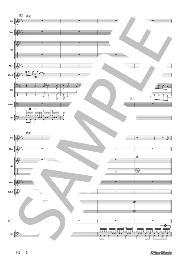 1‐2 (FACT) / バンドスコア その他 - サンプル譜面 5/5