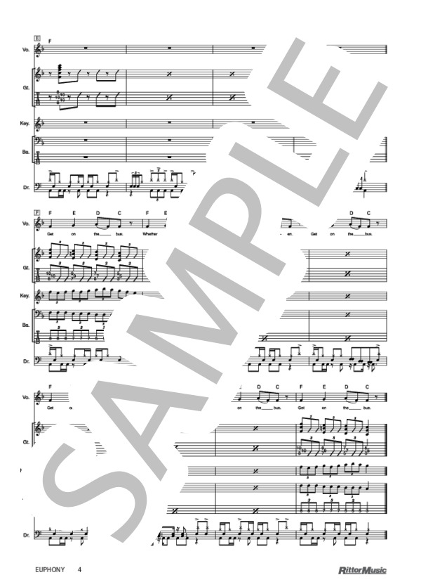 EUPHONY (SOFTBALL) / バンドスコア その他 - サンプル譜面 4/4