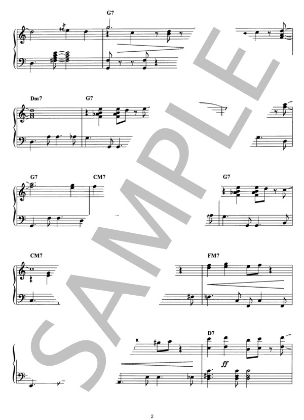 別れの曲 ジャズアレンジ (ショパン) / ピアノソロ その他 - サンプル譜面 2/5