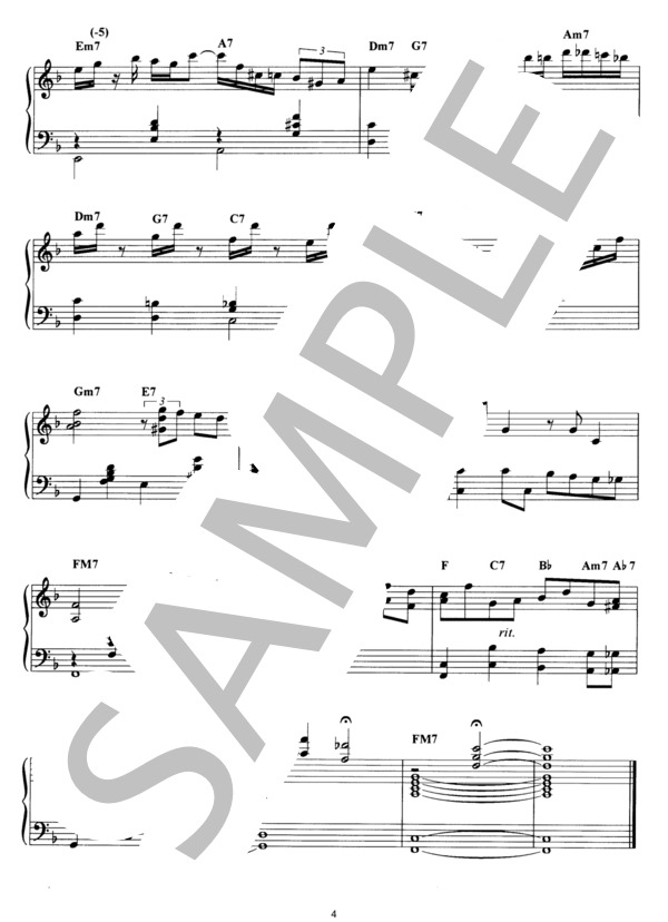 トロイメライ (ロベルト・シューマン) / ピアノソロ その他 - サンプル譜面 4/4