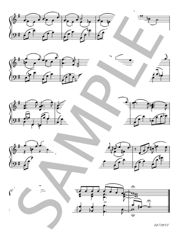 Dexter's Tune 『レナードの朝』より (ランディ・ニューマン) / ピアノソロ 中〜上級 - サンプル譜面 2/2