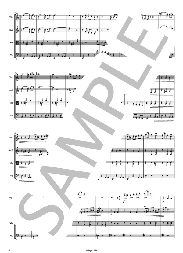 ペールギュントよりアニトラの踊り / グリーグ (エドヴァルド・ハーゲルップ・グリーグ) / 全て 中級 - サンプル譜面 2/5