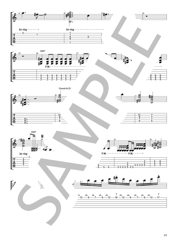 楽譜】Sacred world / RAISE A SUILEN / RAISE A SUIREN (エレキ