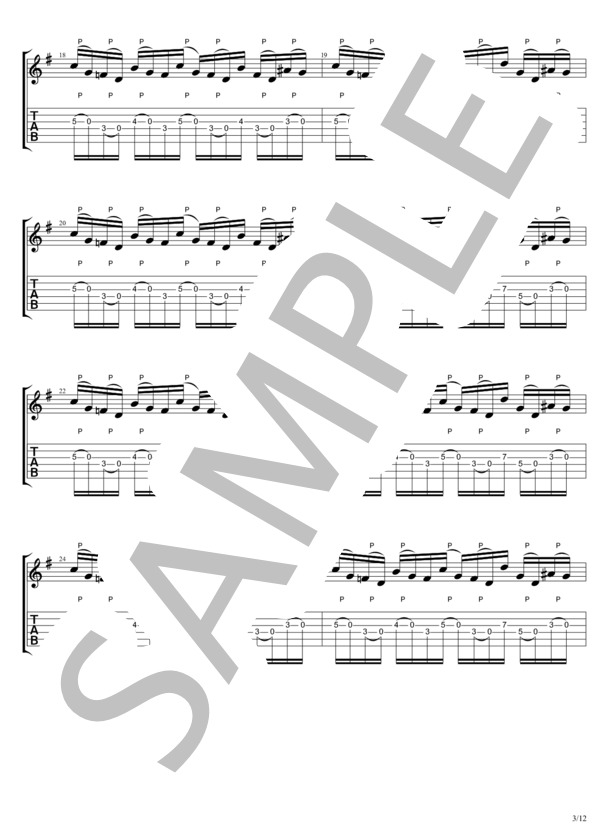 GO FURTHER (松本 孝弘) / ギターソロ 上級 - サンプル譜面 3/5