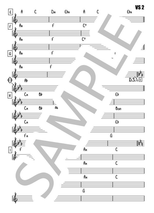 VS【リードシート / マスター譜】 (BLUE ENCOUNT) / その他 その他 - サンプル譜面 2/3