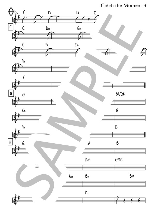 CATCH THE MOMENT【リードシート / マスター譜】 (LiSA) / その他 その他 - サンプル譜面 3/5