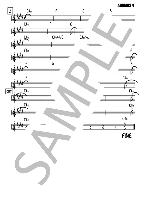 ADAMAS【リードシート / マスター譜】 (LiSA) / その他 その他 - サンプル譜面 4/5