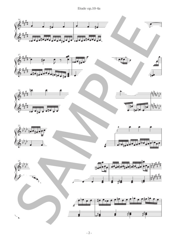 楽譜 25音 ショパン エチュードop 10 4によるトイピアノ練習曲 上級編 Hard トイピアノ楽譜 フレデリック ショパン トイピアノ チェレスタ 上級 Piascore 楽譜ストア
