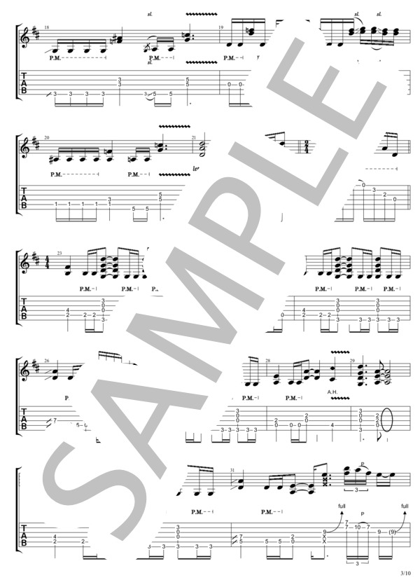B&#39;z 楽譜　5冊セット 楽譜】TIME / B'z (ギターソロ / 中〜上級) - Piascore 楽譜ストア