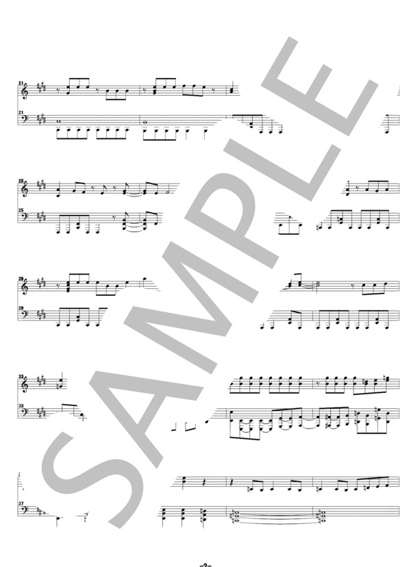 Hands (オーイシマサヨシ) / ピアノソロ 中級 - サンプル譜面 2/4