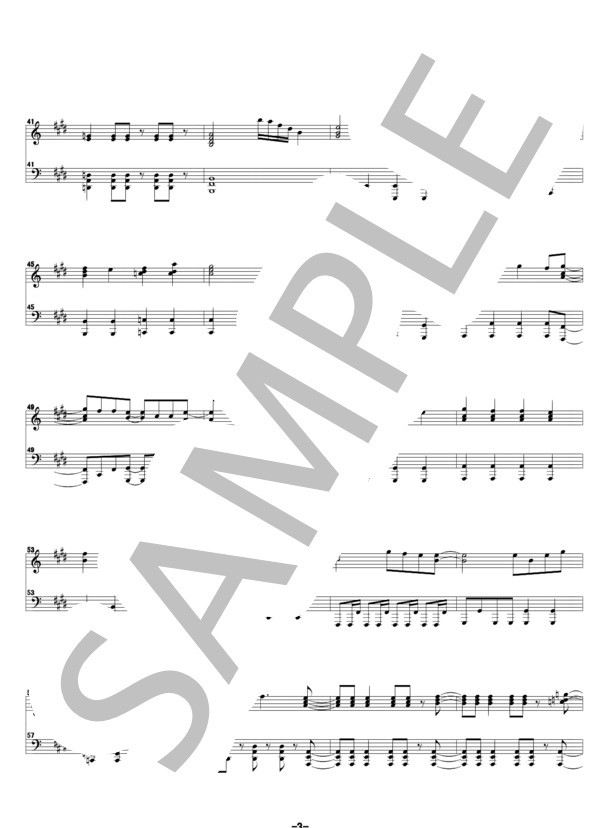 Hands (オーイシマサヨシ) / ピアノソロ 中級 - サンプル譜面 3/4