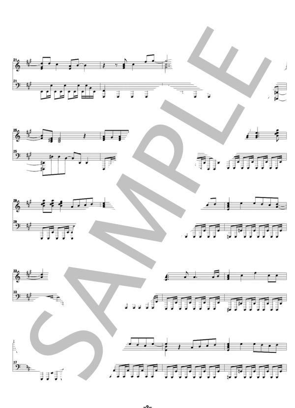 ウルトラマンメビウス(TVサイズ） (Project DMM with ウルトラ防衛隊) / ピアノソロ 中級 - サンプル譜面 2/3