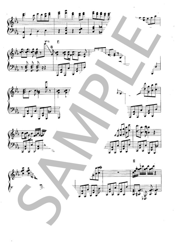 最終宣告 (まふまふ) / ピアノソロ 中級 - サンプル譜面 3/5