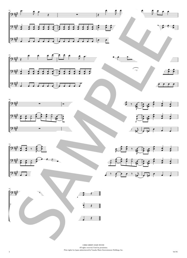 楽譜】AMERICAN IDIOT / GREEN DAY (チェロ / 中級) - Piascore 楽譜ストア