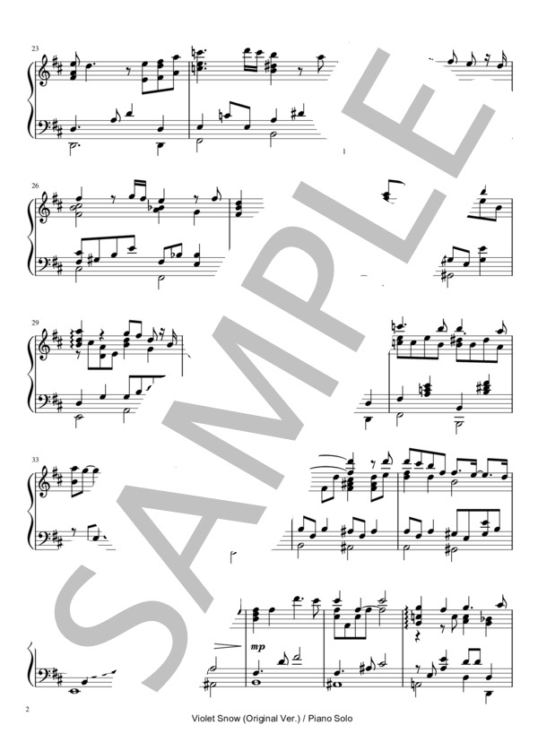 楽譜 Violet Evergarden Violet Snow Original Ver 結城アイラ Piano Solo Vocal Piano 結城 アイラ ピアノソロ 中 上級 Piascore 楽譜ストア