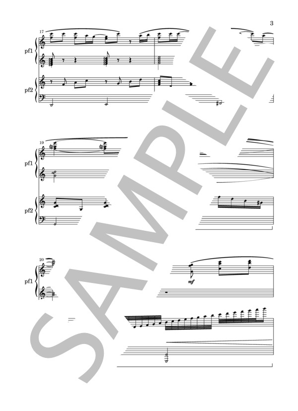 WITH LOVE (滝沢 秀明) / ピアノ2台4手 上級 - サンプル譜面 3/5