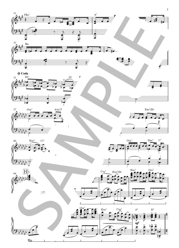 『LOSER』 米津玄師 (米津 玄師) / ピアノソロ 中〜上級 - サンプル譜面 3/4