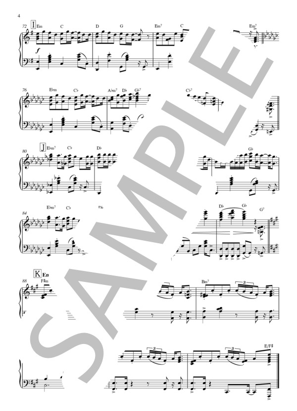 『LOSER』 米津玄師 (米津 玄師) / ピアノソロ 中〜上級 - サンプル譜面 4/4