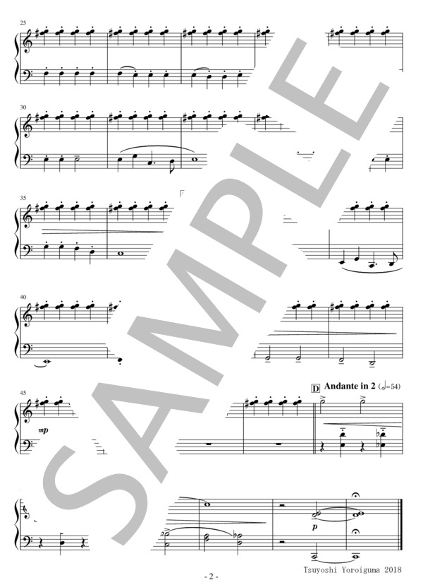 Easy Piano for Christmas ① 超定番曲集 (フランツ・クサーヴァー・グルーバー) / ピアノソロ 初級 - サンプル譜面 5/5