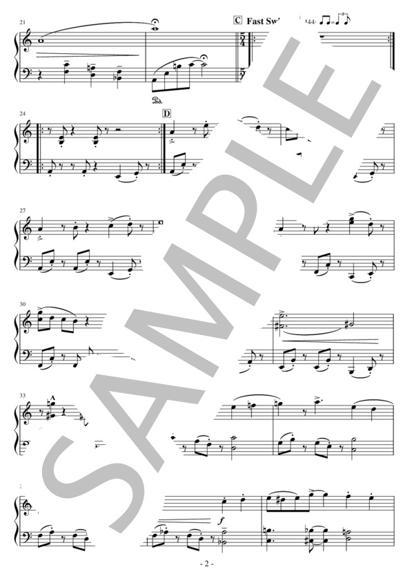 Easy Piano for Christmas ④ ユニークアレンジ曲集 (エリック・サティ) / ピアノソロ 中級 - サンプル譜面 3/5