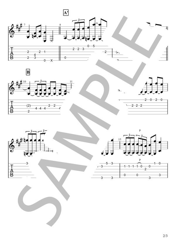 楽譜】lovin' / Mrs. GREEN APPLE (ギターソロ / 中級) - Piascore